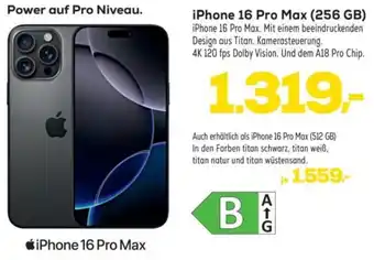 Euronics Apple iPhone 16 Pro Max Angebot