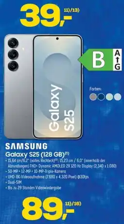 Euronics SAMSUNG Galaxy S25 (128 GB) Angebot