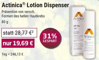 Sabelus XXL Actinica Lotion Dispenser Angebot