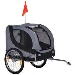 Netto Marken-Discount PawHut Fahrradanhänger 600D Oxford, Stahlrohr Angebot