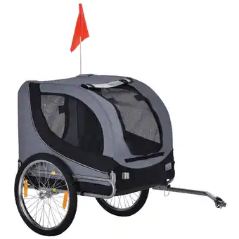 Netto Marken-Discount PawHut Fahrradanhänger 600D Oxford, Stahlrohr Angebot