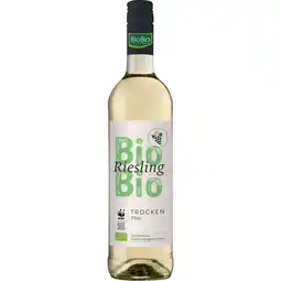 Netto Marken-Discount BioBio Riesling trocken Qualitätswein 12,5 % vol 0,75 Liter - Inhalt: 6 Flaschen Angebot