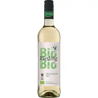 Netto Marken-Discount BioBio Riesling trocken Qualitätswein 12,5 % vol 0,75 Liter - Inhalt: 6 Flaschen Angebot