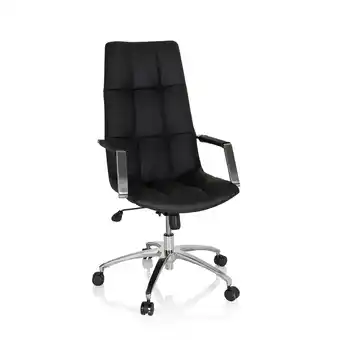 Netto Marken-Discount hjh OFFICE Home Office Chefsessel SARANTO PRO Leder mit Armlehnen Angebot