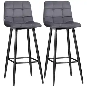 Netto Marken-Discount HOMCOM Barhocker-Set Polyester, Stahl Angebot
