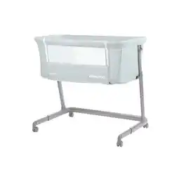 Netto Marken-Discount Kikkaboo Beistellbett Lulu eine Seite zum Öffnen Räder verstellbar Anti Reflux grün Angebot