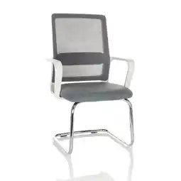 Netto Marken-Discount hjh OFFICE Freischwinger VISITER W Stoff/Netzstoff mit Armlehnen Angebot