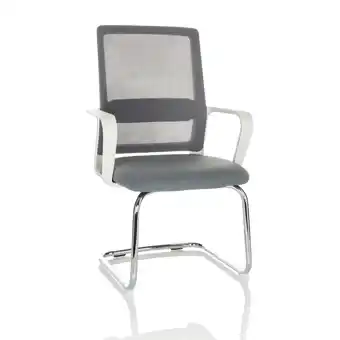 Netto Marken-Discount hjh OFFICE Freischwinger VISITER W Stoff/Netzstoff mit Armlehnen Angebot