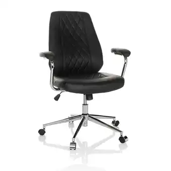 Netto Marken-Discount hjh OFFICE Home Office Chefsessel THEO I Kunstleder mit Armlehnen Angebot