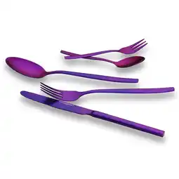 Netto Marken-Discount ECHTWERK Besteck Set Positano 30tlg lila Angebot