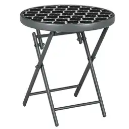 Netto Marken-Discount Outsunny Beistelltisch Metall, Hartglas Angebot