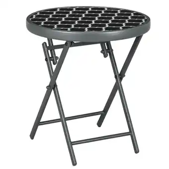 Netto Marken-Discount Outsunny Beistelltisch Metall, Hartglas Angebot