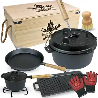 Netto Marken-Discount holz4homeÂ 4,7 Liter Dutch Oven Set 9-teilig Angebot