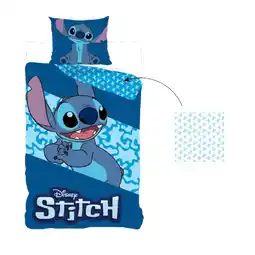 Netto Marken-Discount Lilo & Stitch Bettwäsche in Blau Wendebettwäsche für Kinder Bettbezug Angebot