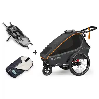 Netto Marken-Discount Qeridoo Fahrradanhänger Kidgoo 1 Fidlock Edition Baby Winter Set Angebot
