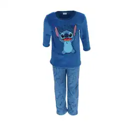 Netto Marken-Discount Lilo & Stitch Korallen-Fleece Schlafanzug für Kinder Gemütlicher Pyjama Angebot