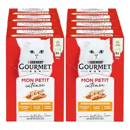 Netto Marken-Discount PURINA Gourmet Mon Petit intense Katzennassfutter mit Ente, Huhn und Truthahn 6 x 50 g, 8er Pack Angebot