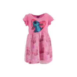 Netto Marken-Discount Lilo & Stitch Kinderkleid Pink Mädchen Kleid 2 Jahre Angebot