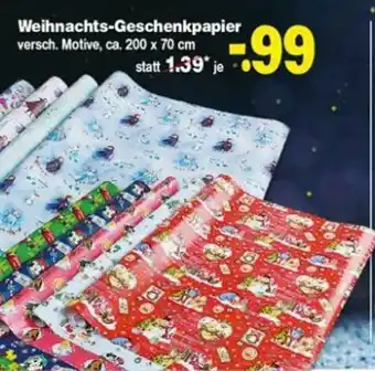 Repo Markt Weihnachts Geschenkpapier Angebot