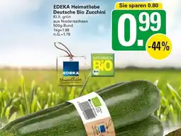 WEZ EDEKA Heimatliebe Deutsche Bio Zucchini Angebot