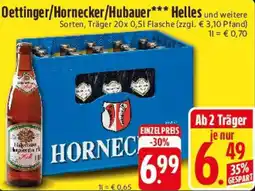 E-Center Oettinger/Hornecker/Hubauer Helles Angebot