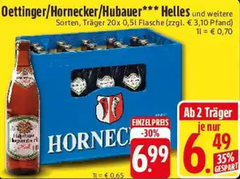 E-Center Oettinger/Hornecker/Hubauer Helles Angebot