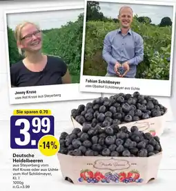 WEZ Deutsche Heidelbeeren Angebot
