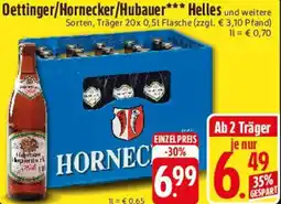 Edeka Oettinger/Hornecker/Hubauer Helles Angebot