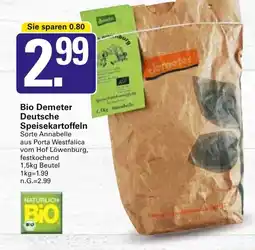 WEZ Bio Demeter Deutsche Speisekartoffeln Angebot