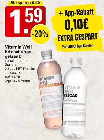 WEZ Vitamin Well Erfrischungsgetränk Angebot
