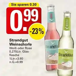 WEZ Strandgut Weinschorle Angebot