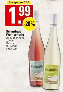 WEZ Strandgut Weinschorle Angebot
