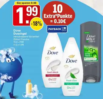 WEZ Dove Duschgel Angebot