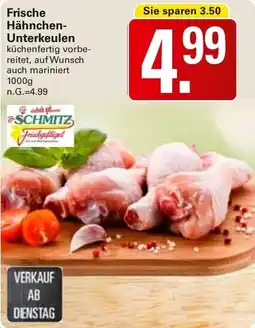 WEZ Frische Hähnchen-Unterkeulen Angebot