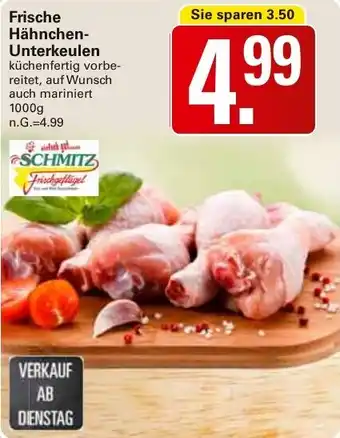 WEZ Frische Hähnchen-Unterkeulen Angebot