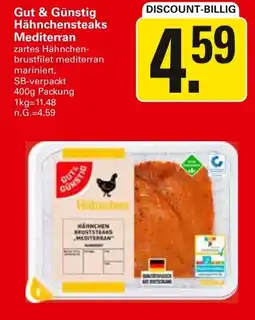 WEZ Gut & Günstig Hähnchensteaks Mediterran Angebot