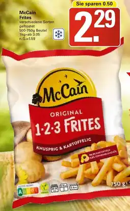WEZ McCain Frites Angebot