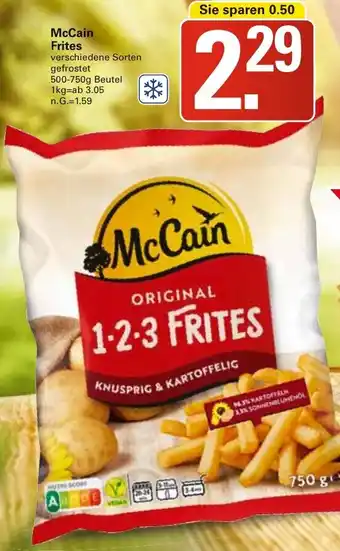 WEZ McCain Frites Angebot