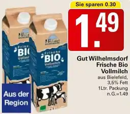 WEZ Gut Wilhelmsdorf Frische Bio Vollmilch Angebot