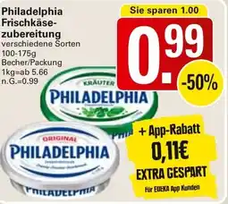 WEZ Philadelphia Frischkäsezubereitung Angebot