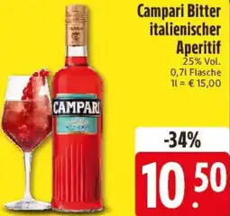 Edeka Campari Bitter italienischer Aperitif Angebot