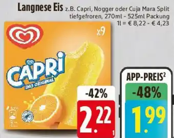 Edeka Langnese Eis Angebot