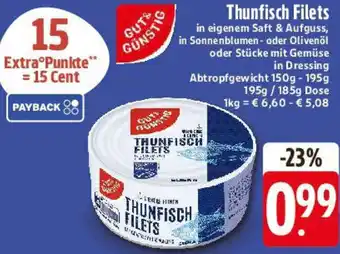 E-Center Gut & Günstig Thunfisch Filets Angebot