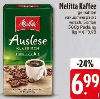 E-Center Melitta Kaffee Angebot