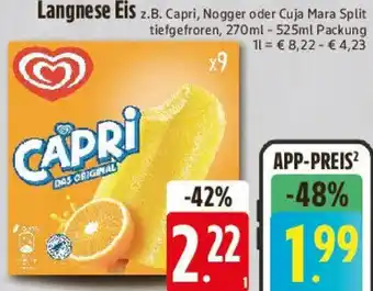 E-Center Langnese Eis Angebot