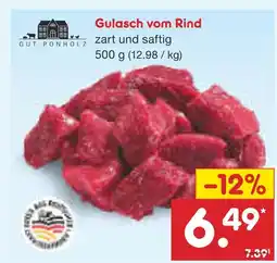 Netto Marken-Discount Gut ponholz gulasch vom rind Angebot