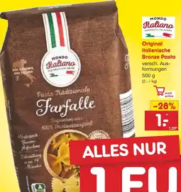 Netto Marken-Discount Mondo italiano original italienische bronze pasta Angebot
