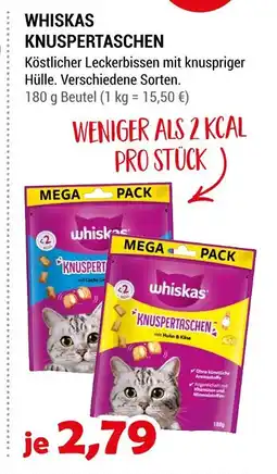 Zookauf Whiskas knuspertaschen Angebot