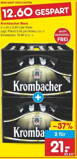 Netto Marken-Discount Krombacher krombacher biere Angebot