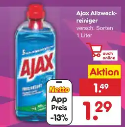 Netto Marken-Discount Ajax allzweck- reiniger Angebot